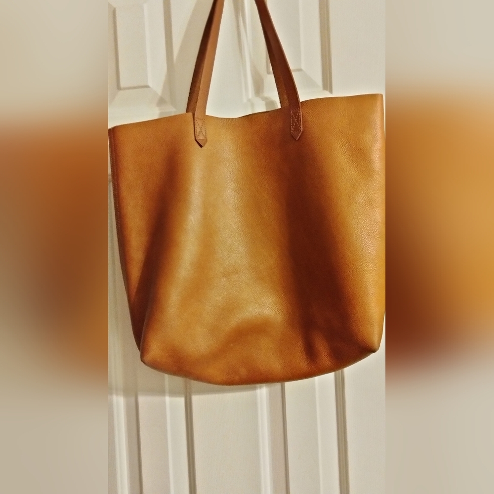Madewell Caramel Leather Tote